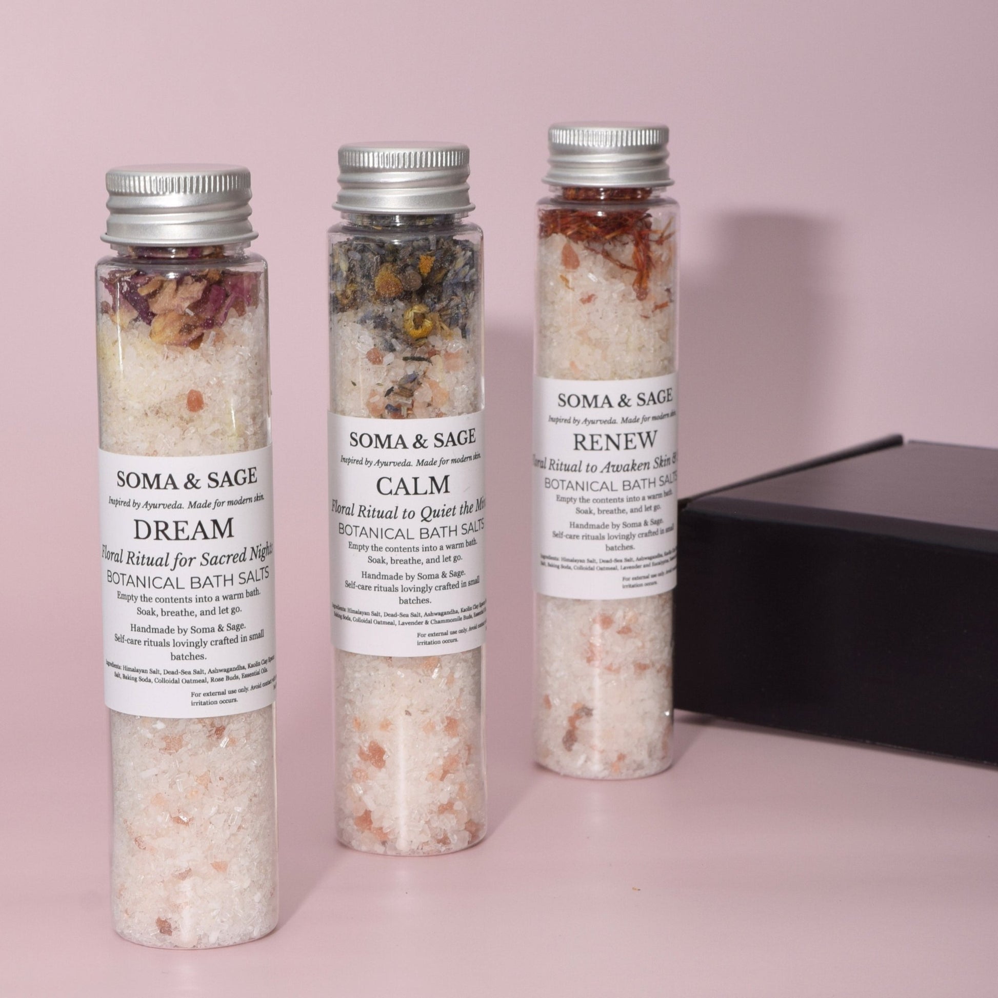 Bath Salt Soak Trio - Calm, Renew & Dream - SOMA & SAGE
