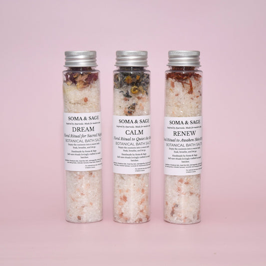 Bath Salt Soak Trio - Calm, Renew & Dream - SOMA & SAGE