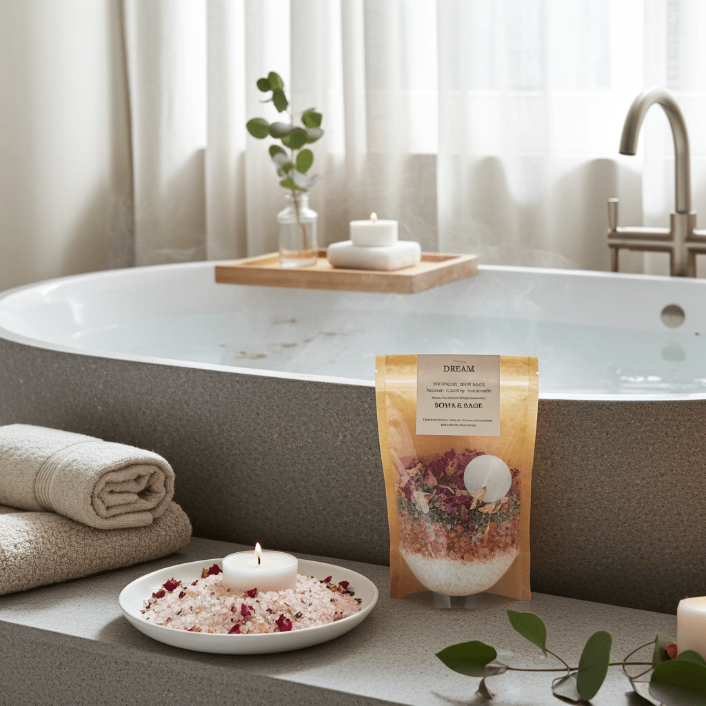 Botanical Bath Salt Soak – Himalayan + Epsom - SOMA & SAGE