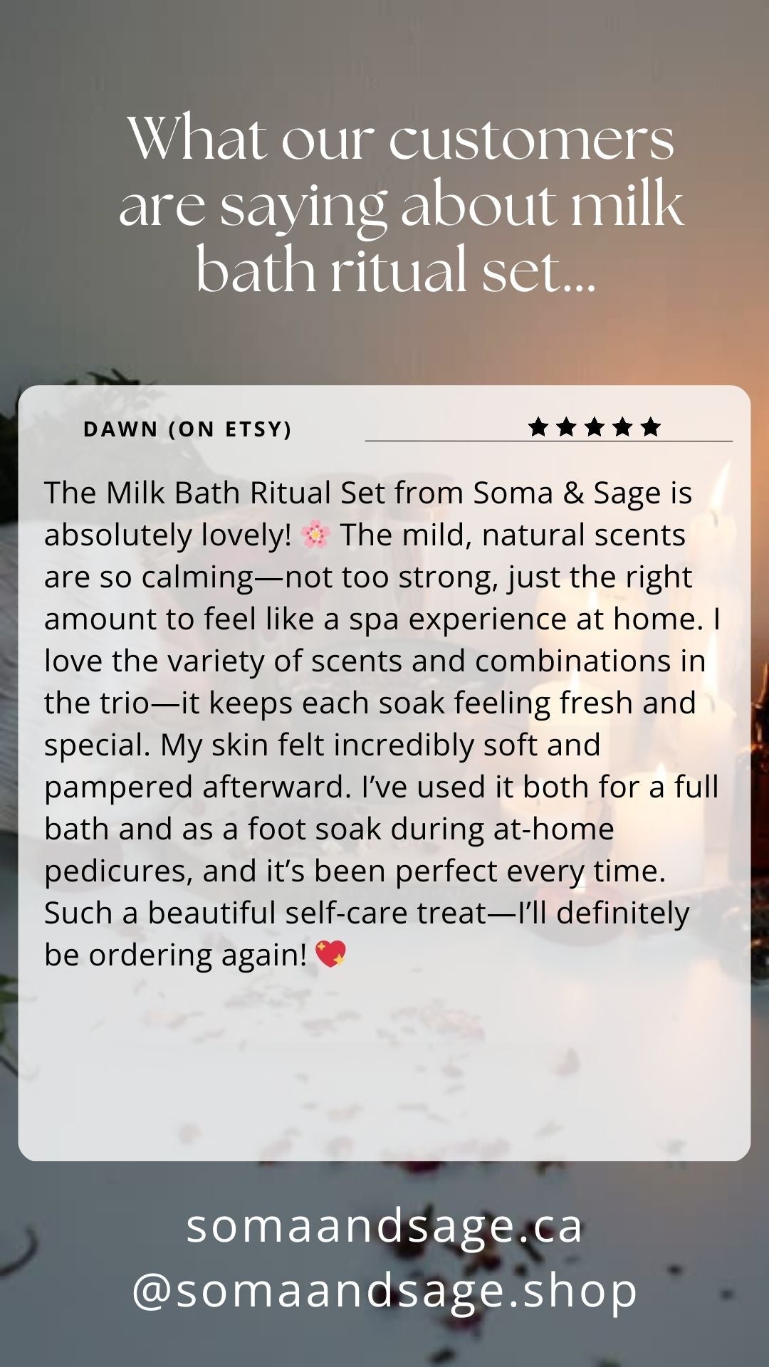 Milk Bath Ritual Set – Luxurious Botanical Soak Trio | Soma & Sage - SOMA & SAGE